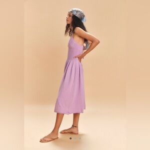 Free People Tula Sweater Midi Dress in Winsome Orchid Purple Combo size medium